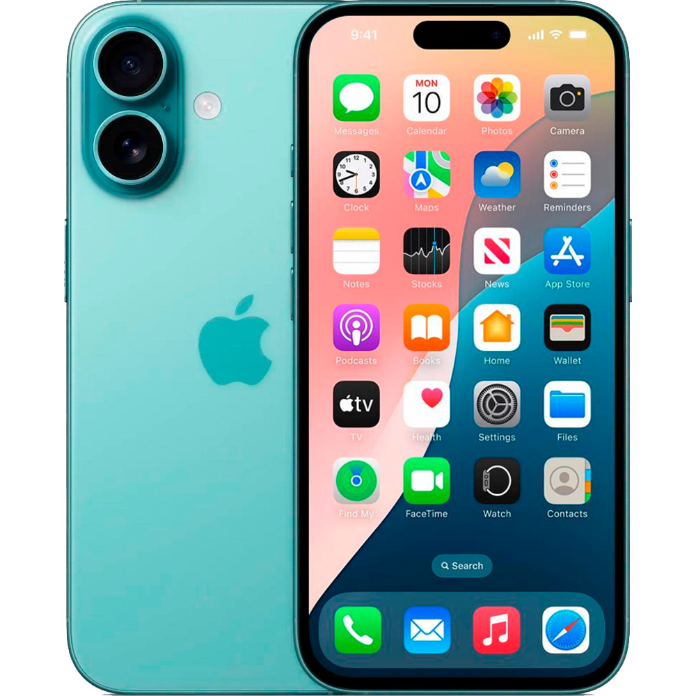 Смартфон Apple iPhone 16 128 ГБ Teal (бирюзовый) купить в