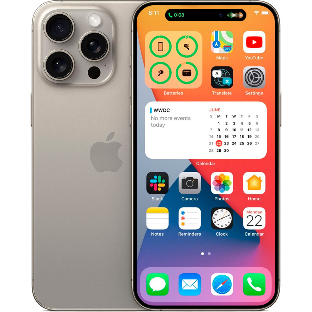 【Tun_na】Apple iPhone 15 Pro MAX 512GB Смартфон Apple iPhone 15 Pro Max 512 ГБ натуральный титан (Обменка