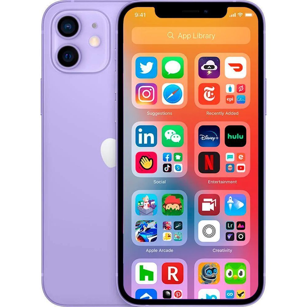 Смартфон Apple iPhone 12 256GB Purple, фиолетовый купить в