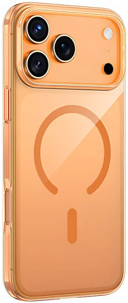 Чехол AceCase Crystal Shield для iPhone 17 Pro Max оранжевый (1)