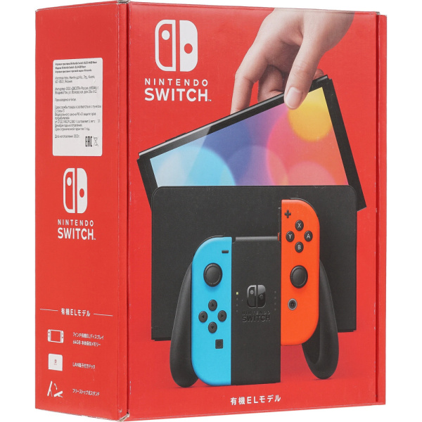 Игровая приставка Nintendo Switch OLED (СинийКрасный) 1