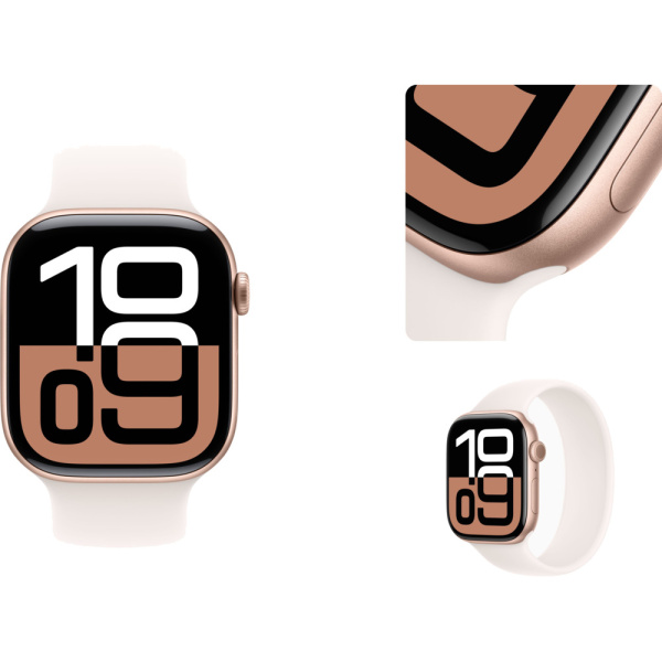 Apple Watch 10 аллюминий 46 мм розовое золото 2