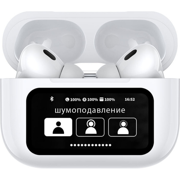 Беспроводные наушники Deppa с микрофоном Air Pro 3 ANC, TWS, BT 5.2, 350 мАч, QI белые 1