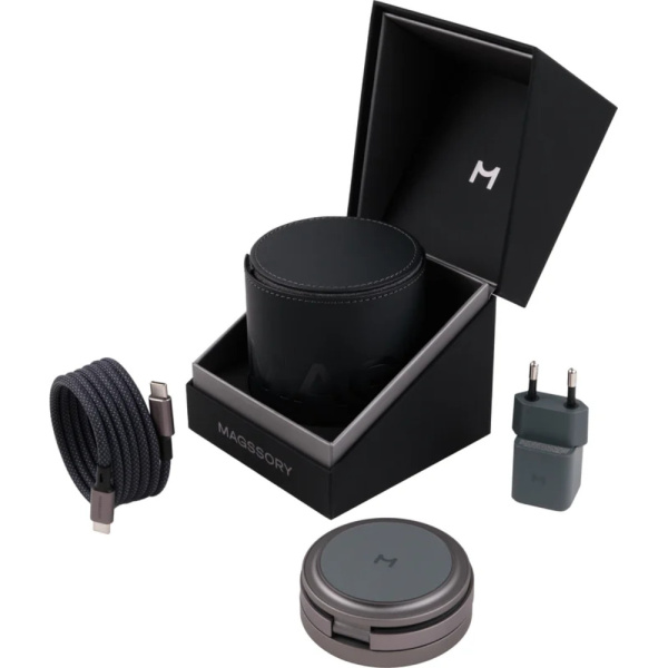 беспроводное зарядное устройство Magssory Disc Signature Edition 3 в 1 черный 1