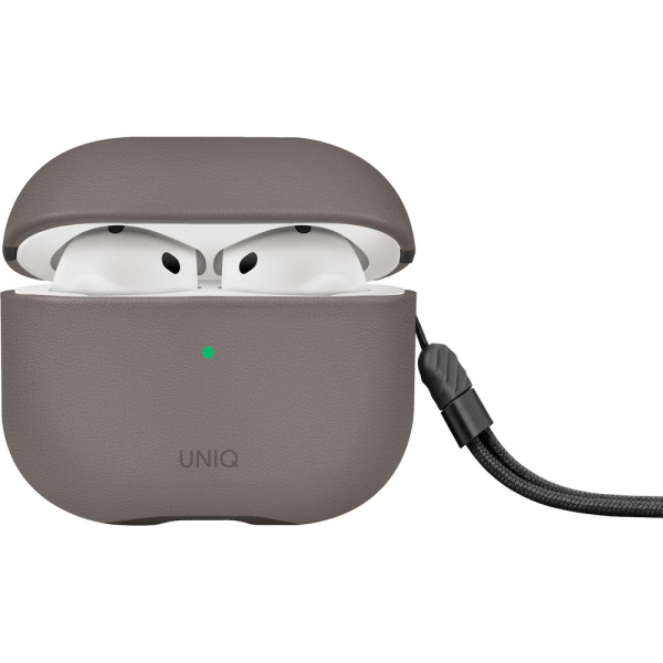Чехол UNIQ Lyden для Airpods 4 бежевый кожа 1