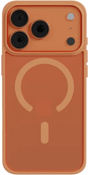 Чехол AceCase Soft Rim для iPhone 17 Pro оранжевый