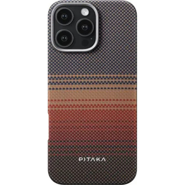 Чехол Pitaka Tactile Woven case для iPhone 16 Pro - Sunset 1