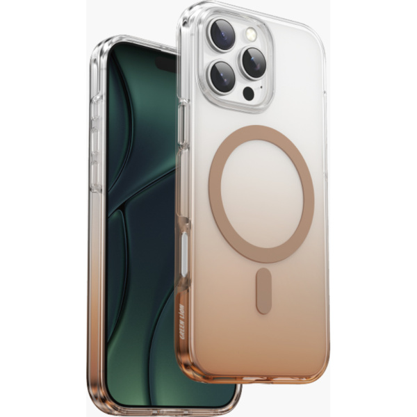 Чехол Keephone AURORA PRO iPhone 16 Pro Max прозрачно-золотой 1