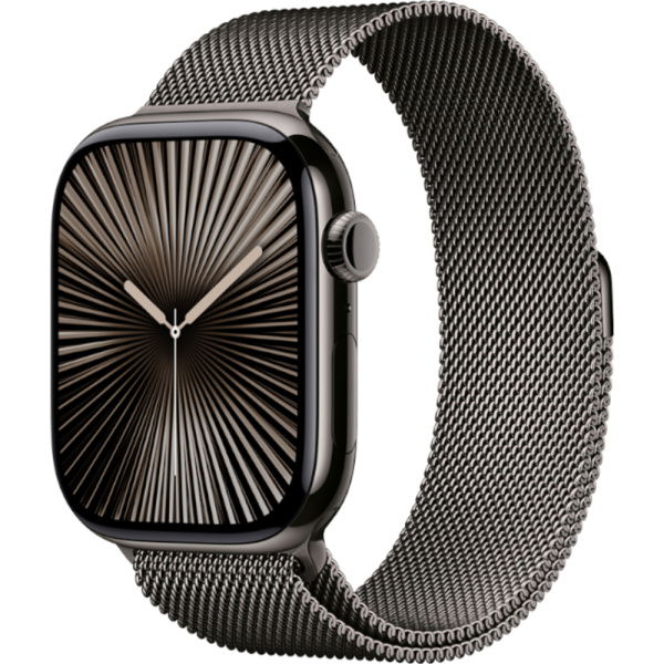 Смарт-часы Apple Watch Series 10 миланский браслет 42 мм сланцевый титан 1