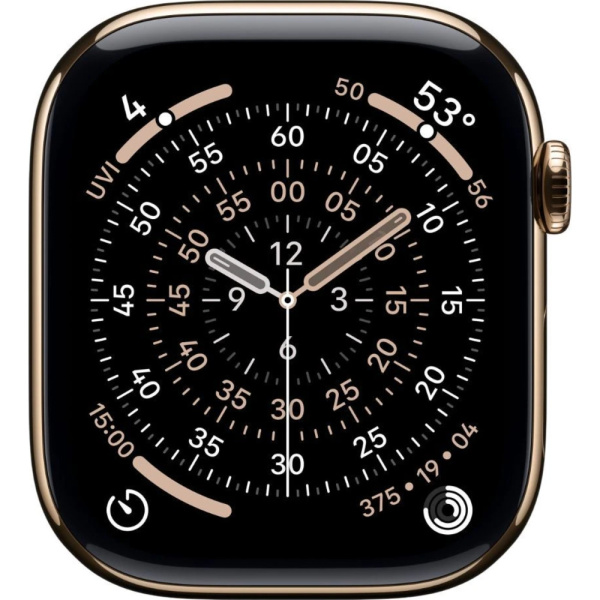 Смарт-часы Apple Watch Series 11 46mm 5G титан золотистыйбежевый резина 2