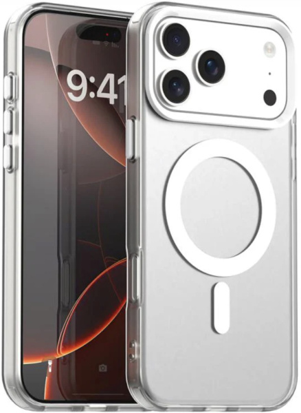 Чехол Magnetic для iPhone 17 Pro Max Прозрачный