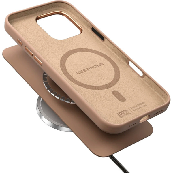 чехол KeepHone Rosana 16 pro max золотой 2