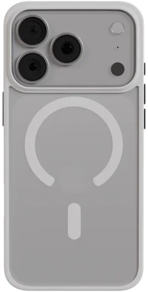 Чехол AceCase Soft Rim для iPhone 17 Pro белый