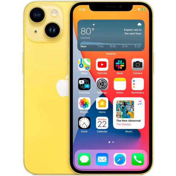 Смартфон Apple iPhone 14 желтый 1