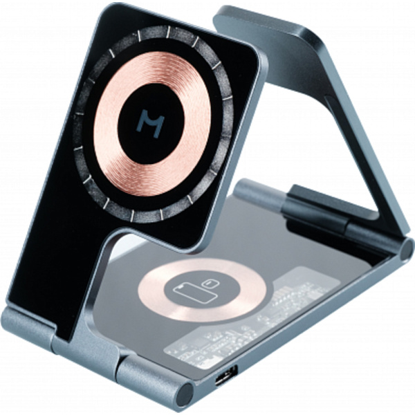Беспроводное зарядное устройство Magssory Robo Design 3в1 черный 1