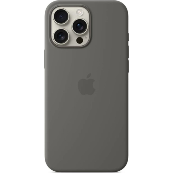 Apple для iPhone 16 Pro Max Silicone с MagSafe серый 1