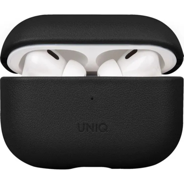 Чехол UNIQ TERRA для Airpods Pro 2 черный кожа 1