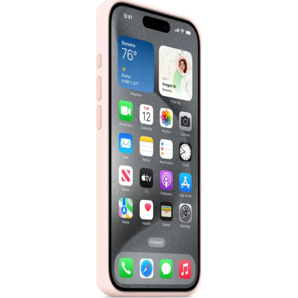Чехол Apple для iPhone 15 Pro Silicone с MagSafe розовый 4